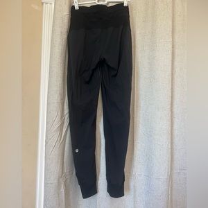 Black Dance Studio Pants Cuffed